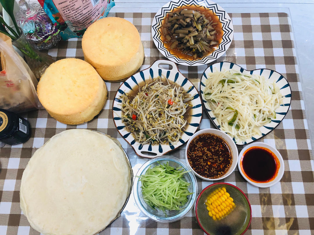煎饼卷菜