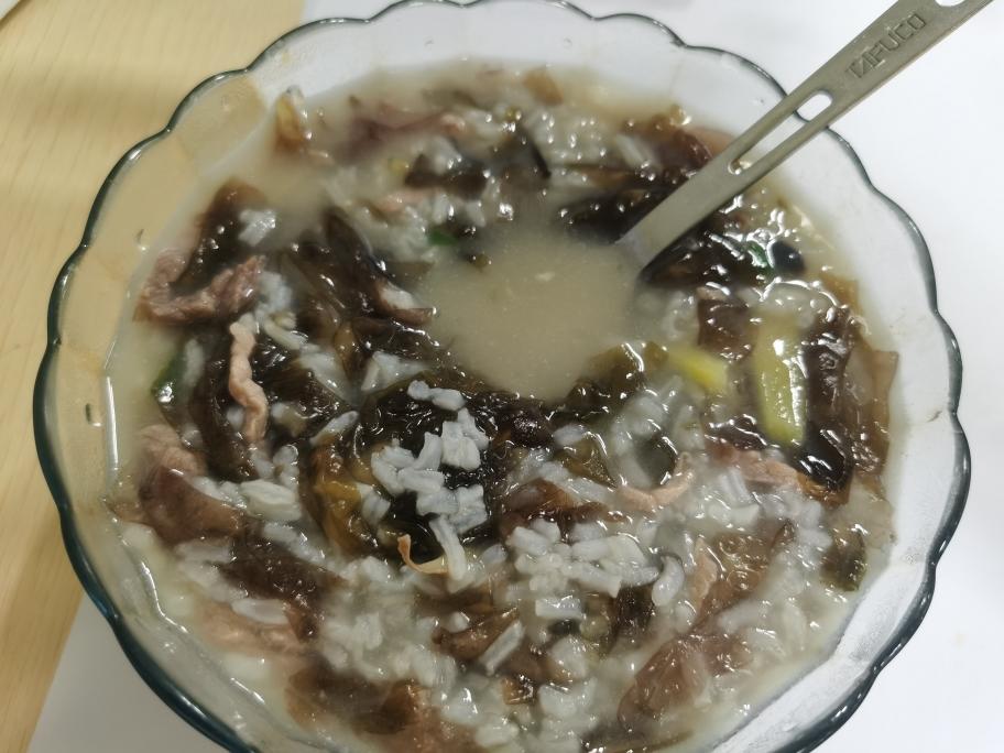 紫菜瘦肉粥的做法