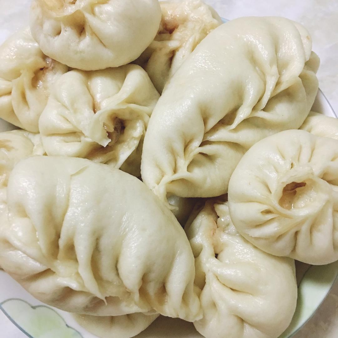 鲜肉大葱肉包（教你水打馅）