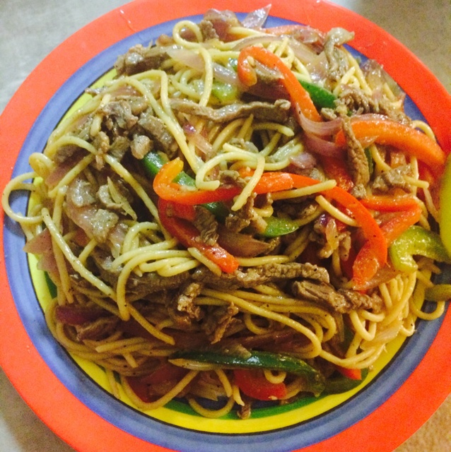 黑椒牛柳炒意面