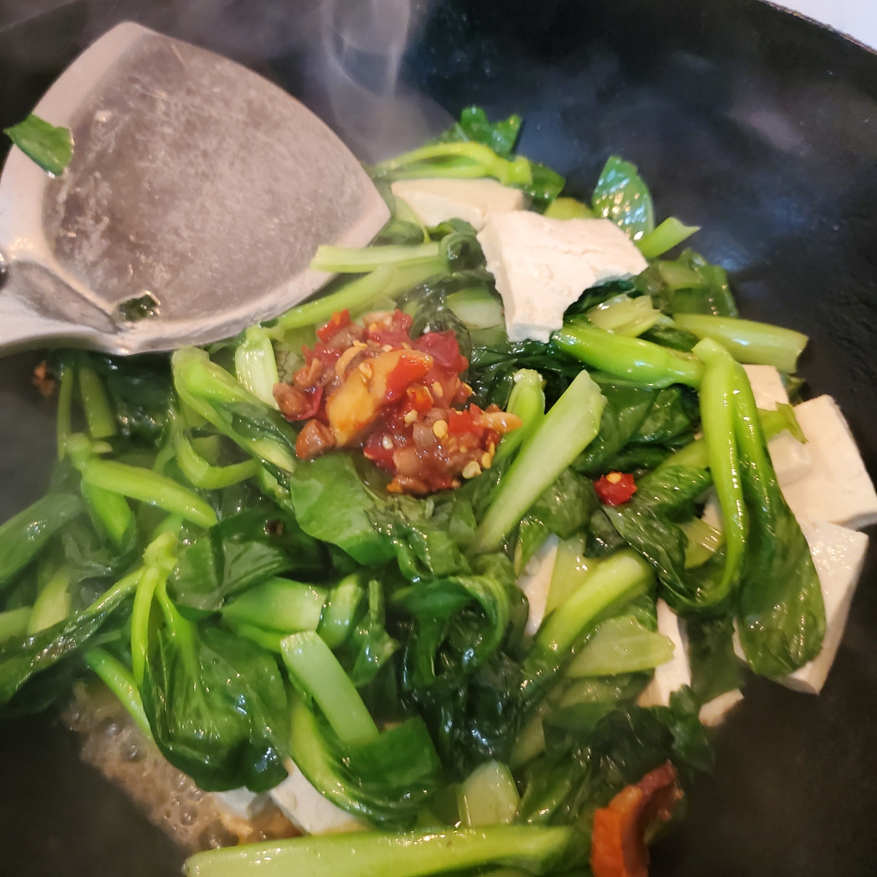 青菜炖豆腐的做法 步骤5