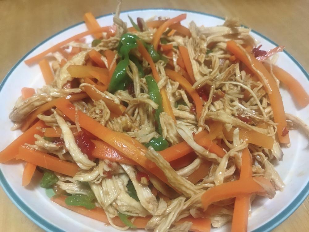 减脂健身｜凉拌手撕鸡丝（香辣&麻油版）