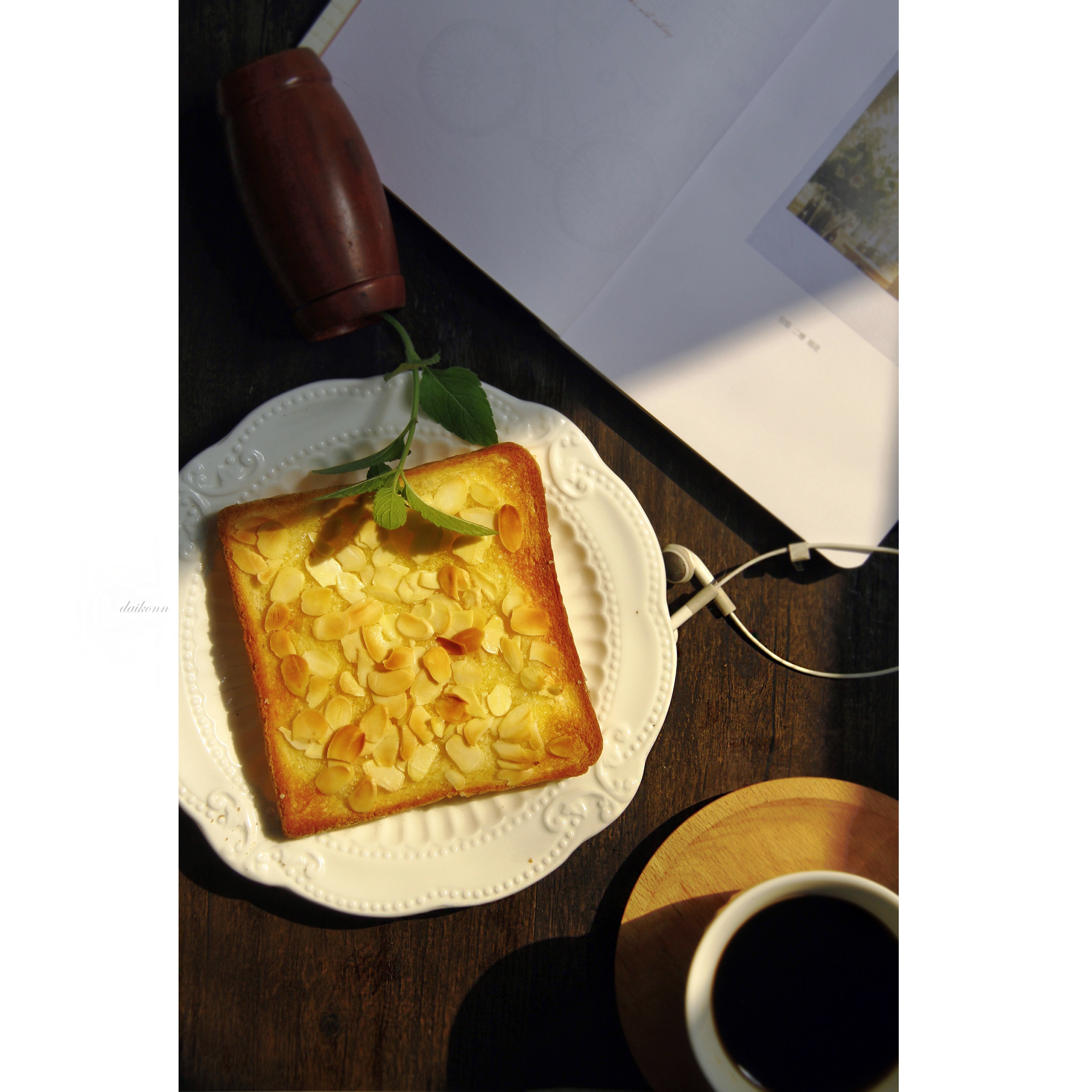 杏仁奶酥厚片 - 吐司华丽大变身