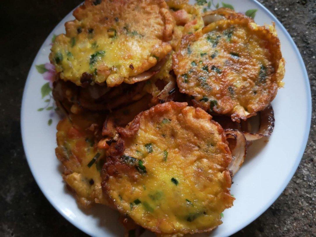 洋葱圈鸡蛋饼