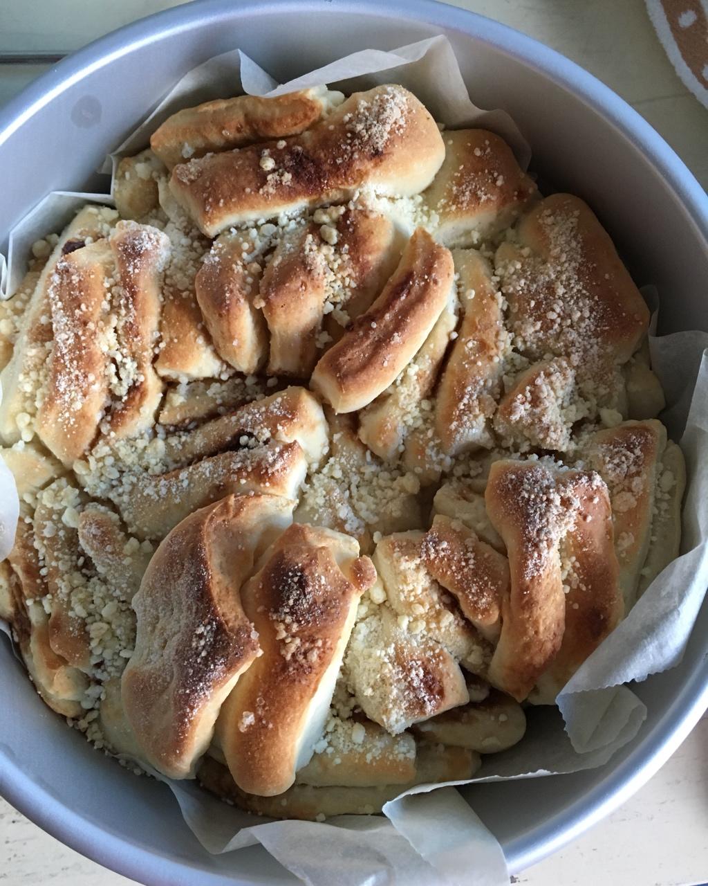 香香软软，层层叠叠的红糖小面包