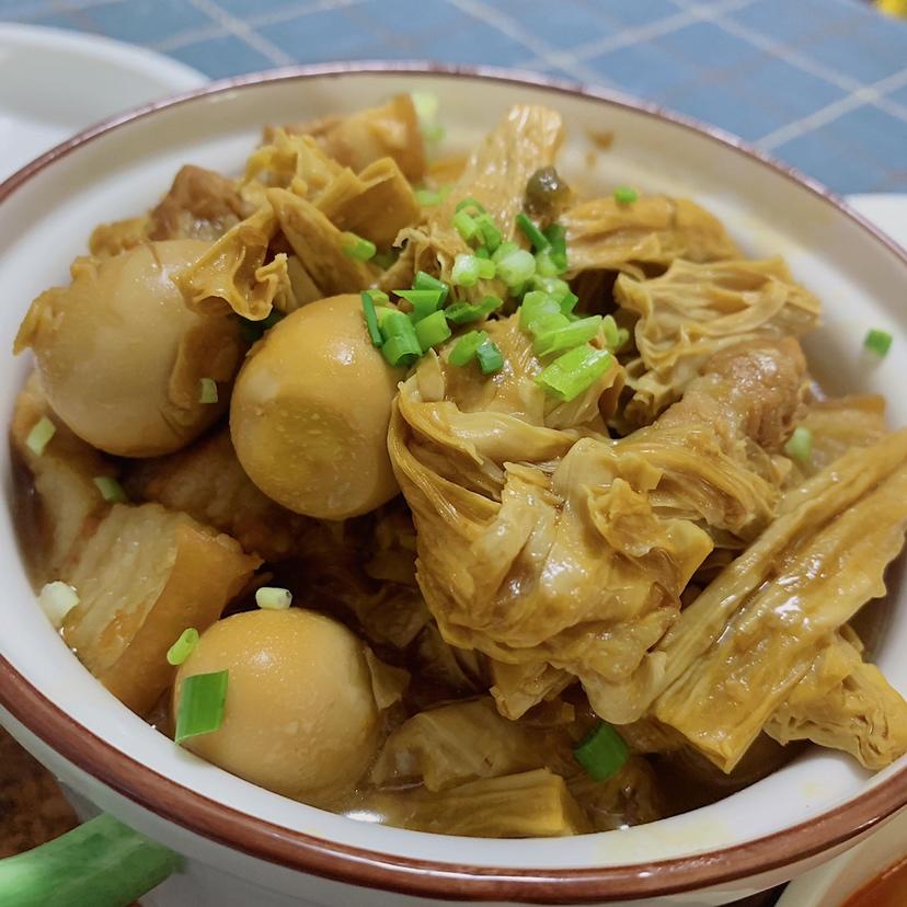 超级下饭的腐竹炖肉！