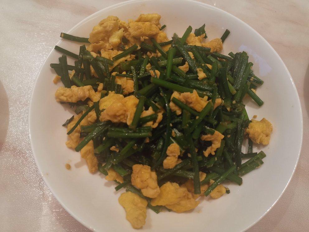 韭菜毫炒鸡蛋