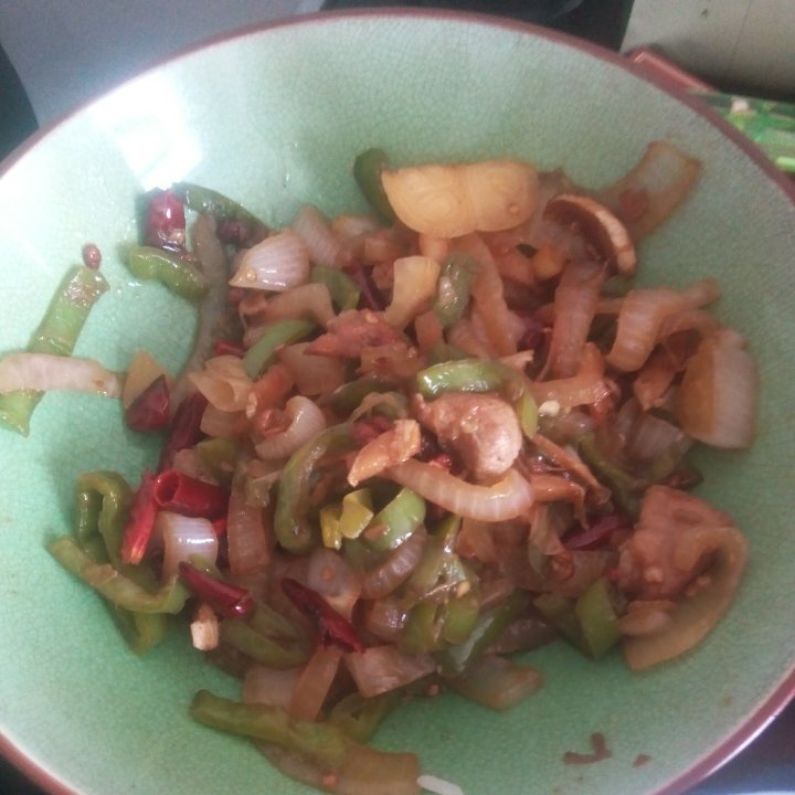 洋葱青椒炒肉丝