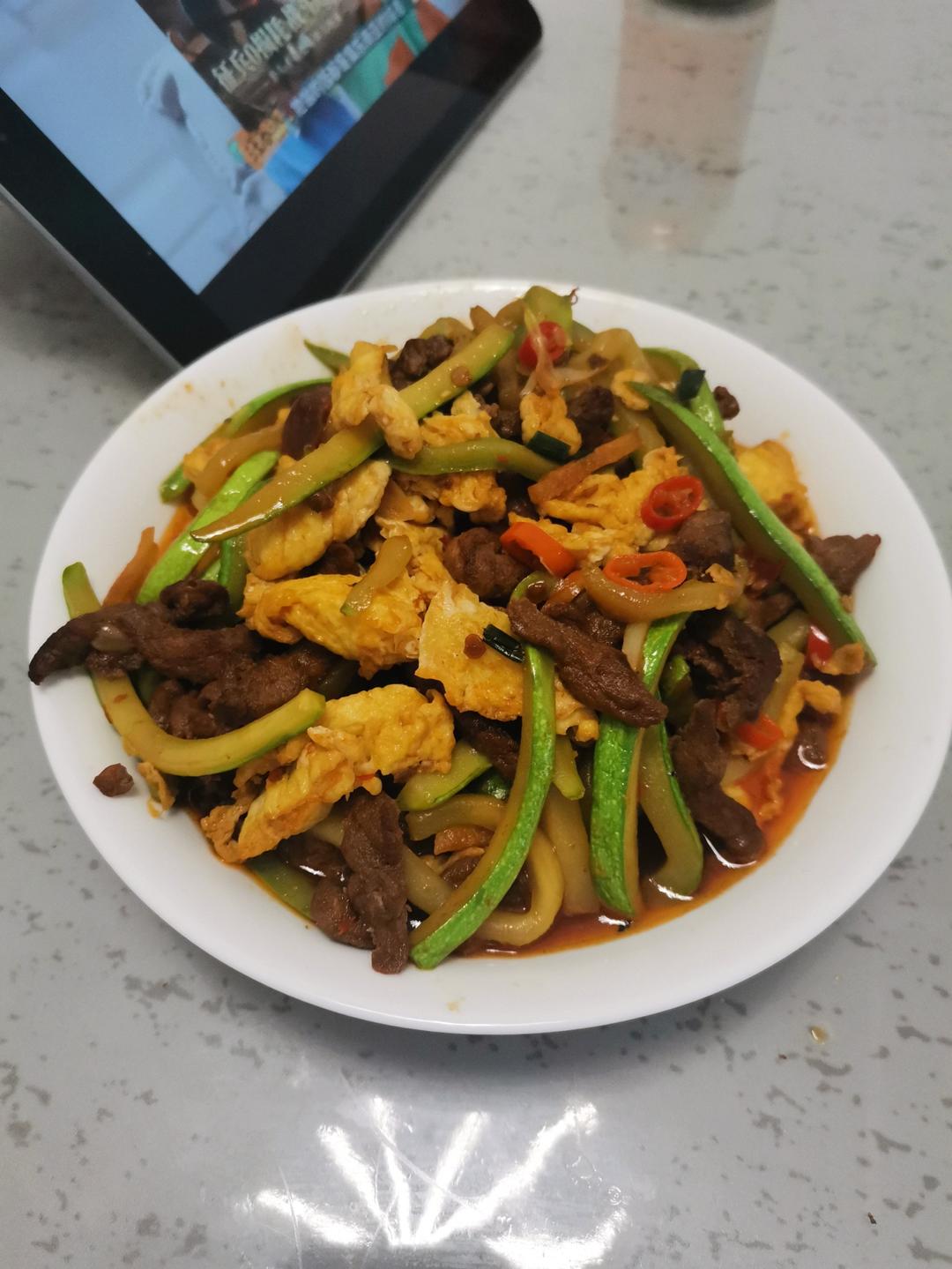 西葫芦炒肉