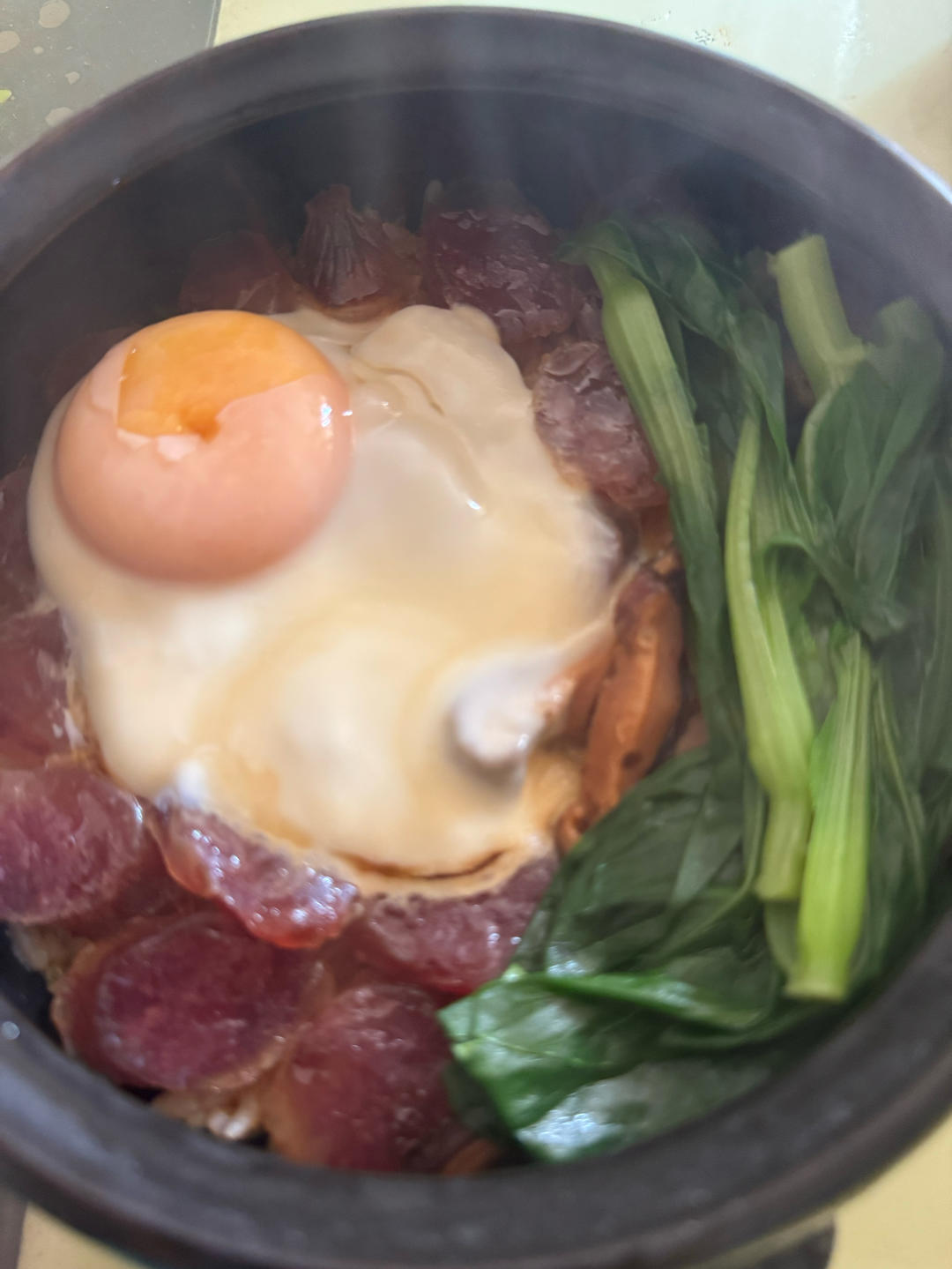 香喷喷的🍲腊肠煲仔饭（砂锅版）超简单神速