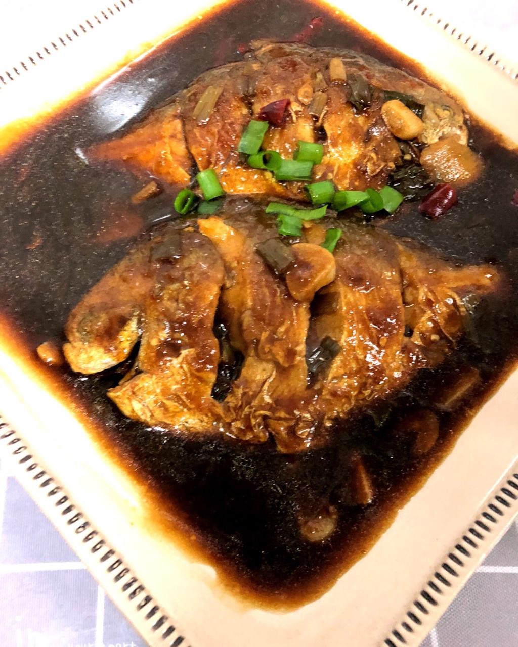 家常红烧鲳鱼