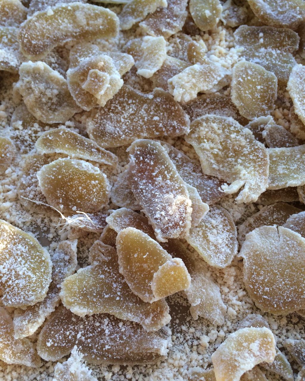 圆物细无声做的姜糖片