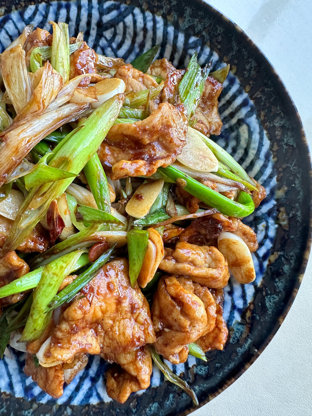 家常小炒肉（青蒜炒肉片）简单好吃又好看