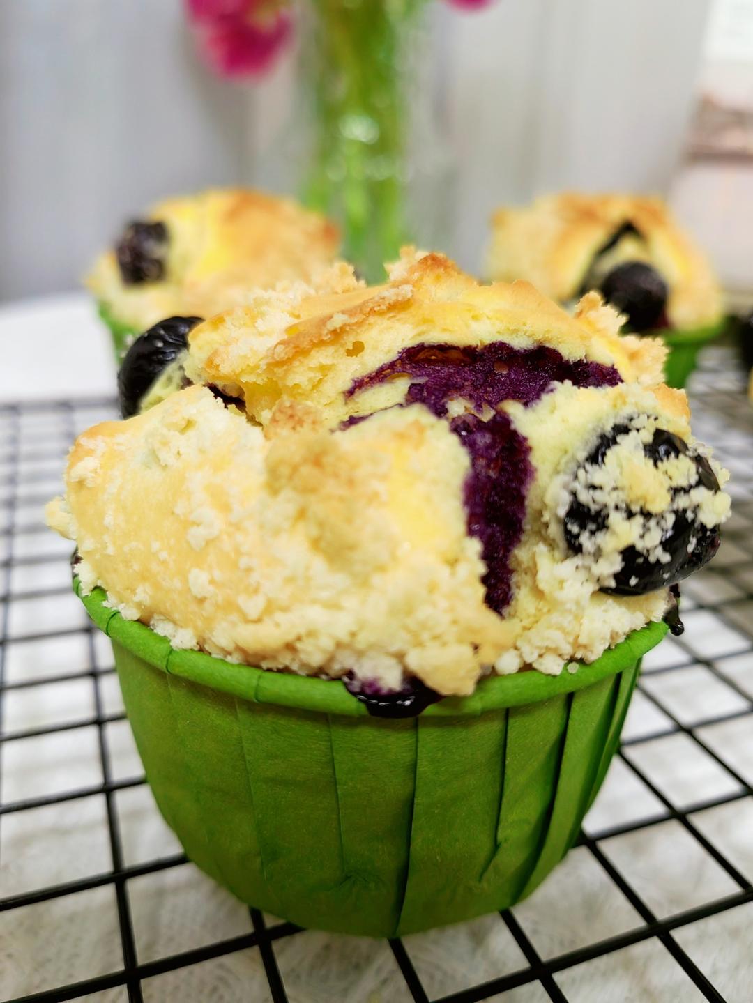 会爆浆的蓝莓玛芬蛋糕