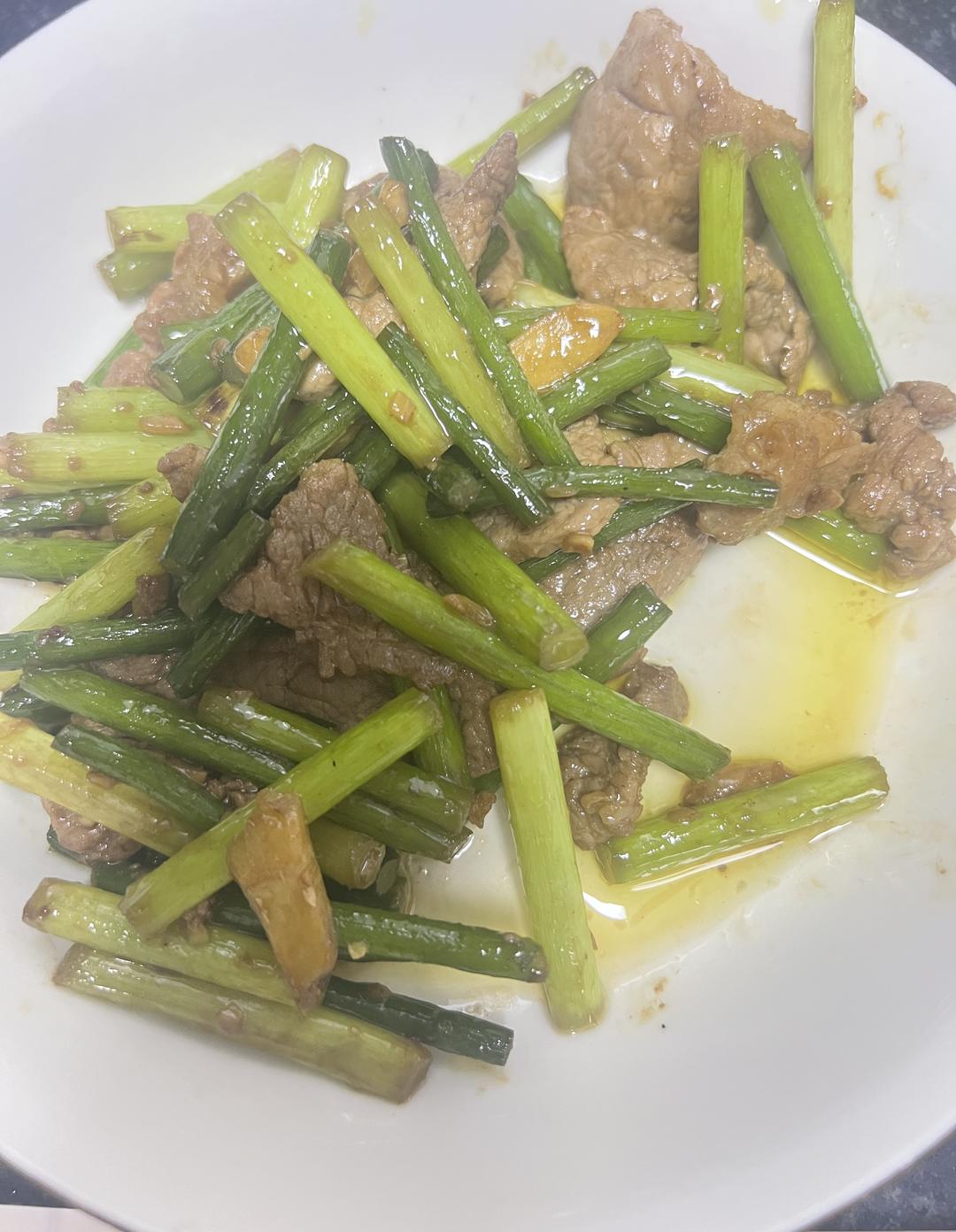 蒜薹炒肉丝
