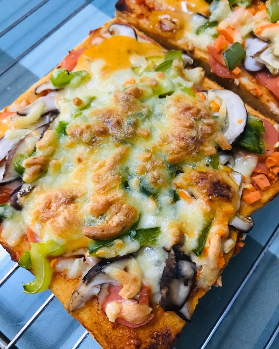 超好吃面包披萨🍕