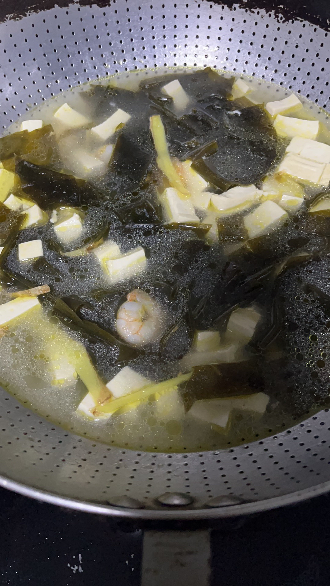 🔥超级好喝的虾仁海带豆腐汤～低脂美味还营养
