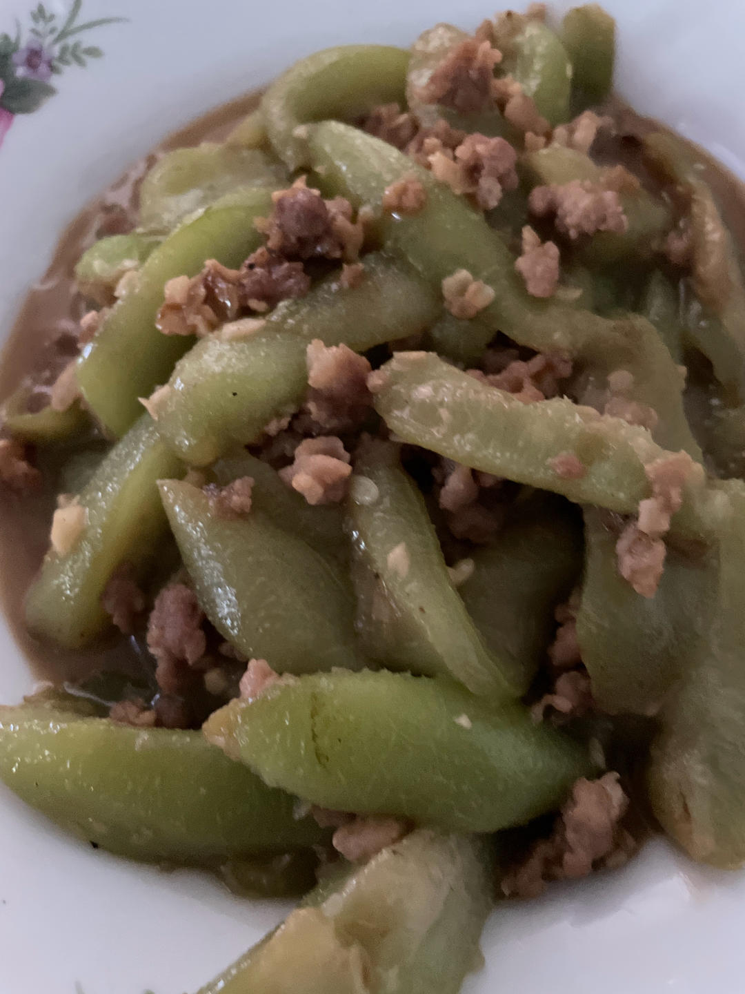 家常丝瓜炒肉