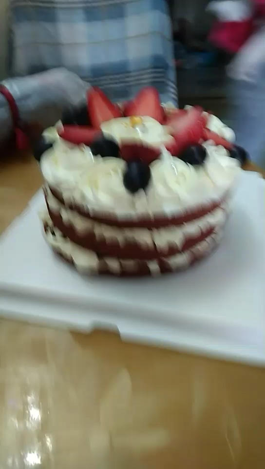 圣诞红丝绒海绵蛋糕/古早蛋糕/裸蛋糕