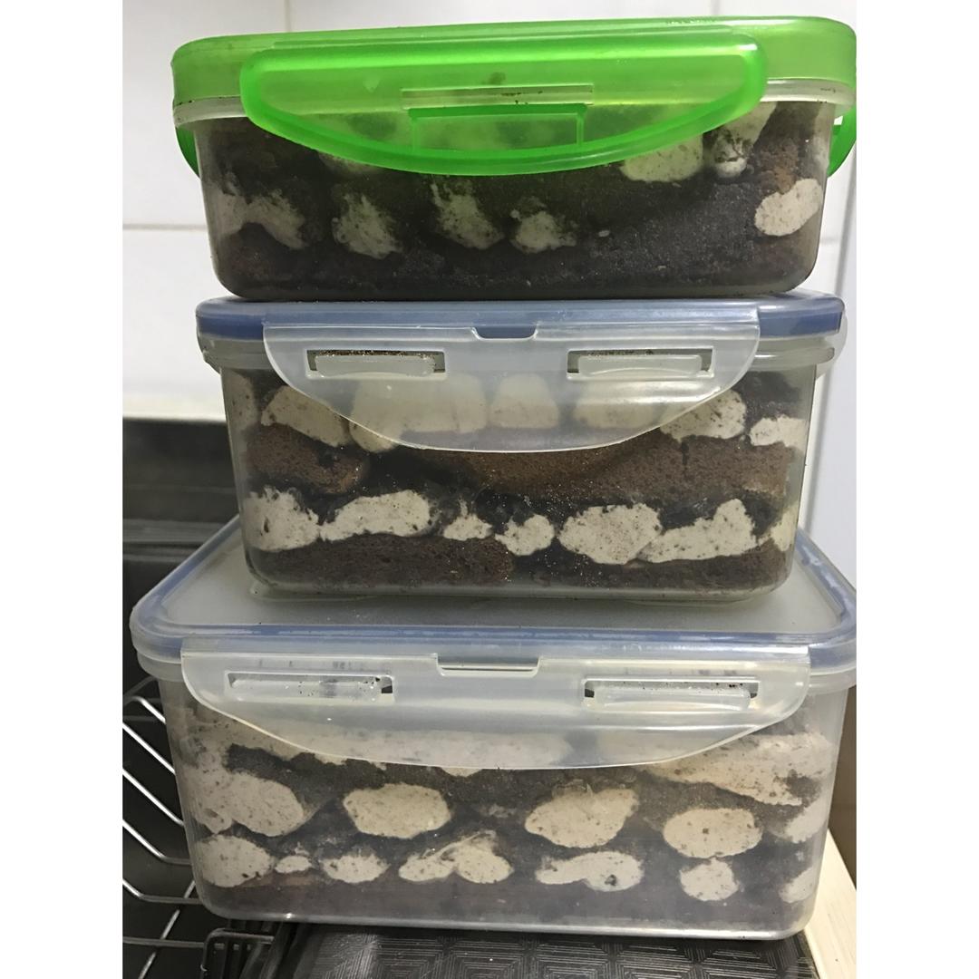 低糖不腻的奥利奥咸奶油蛋糕盒子