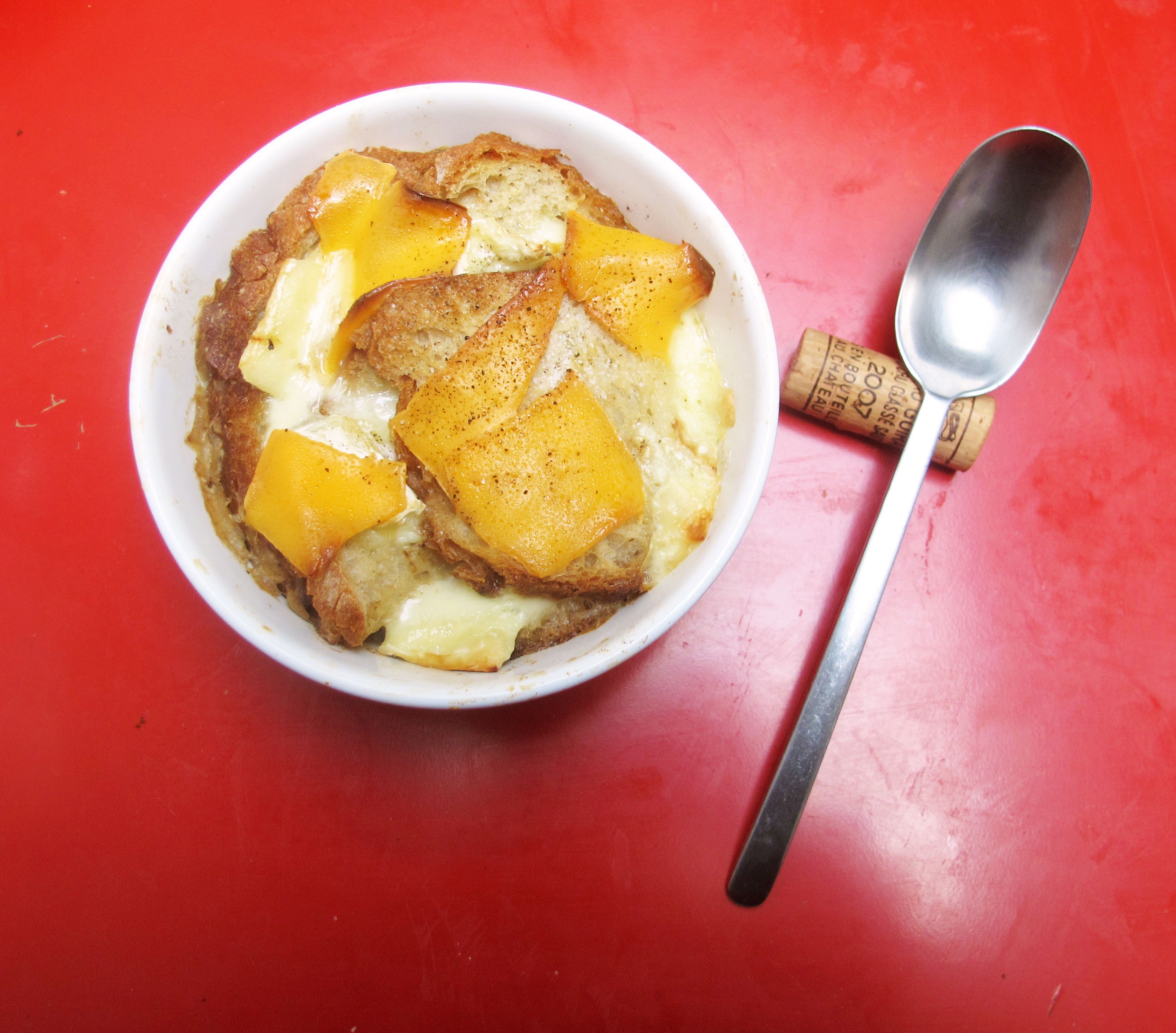 咸焗奶酪面包布丁