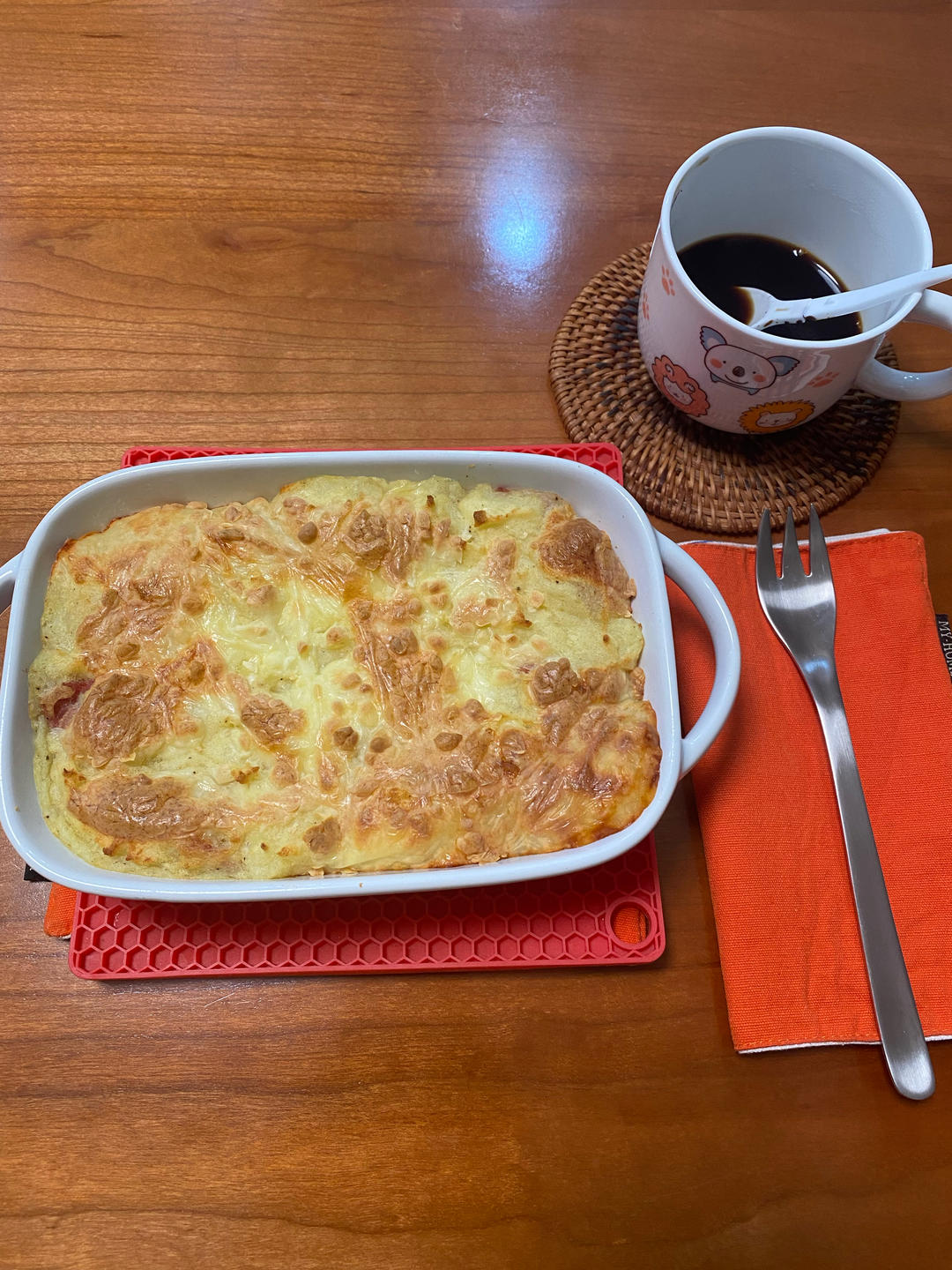 焗奶香培根土豆泥