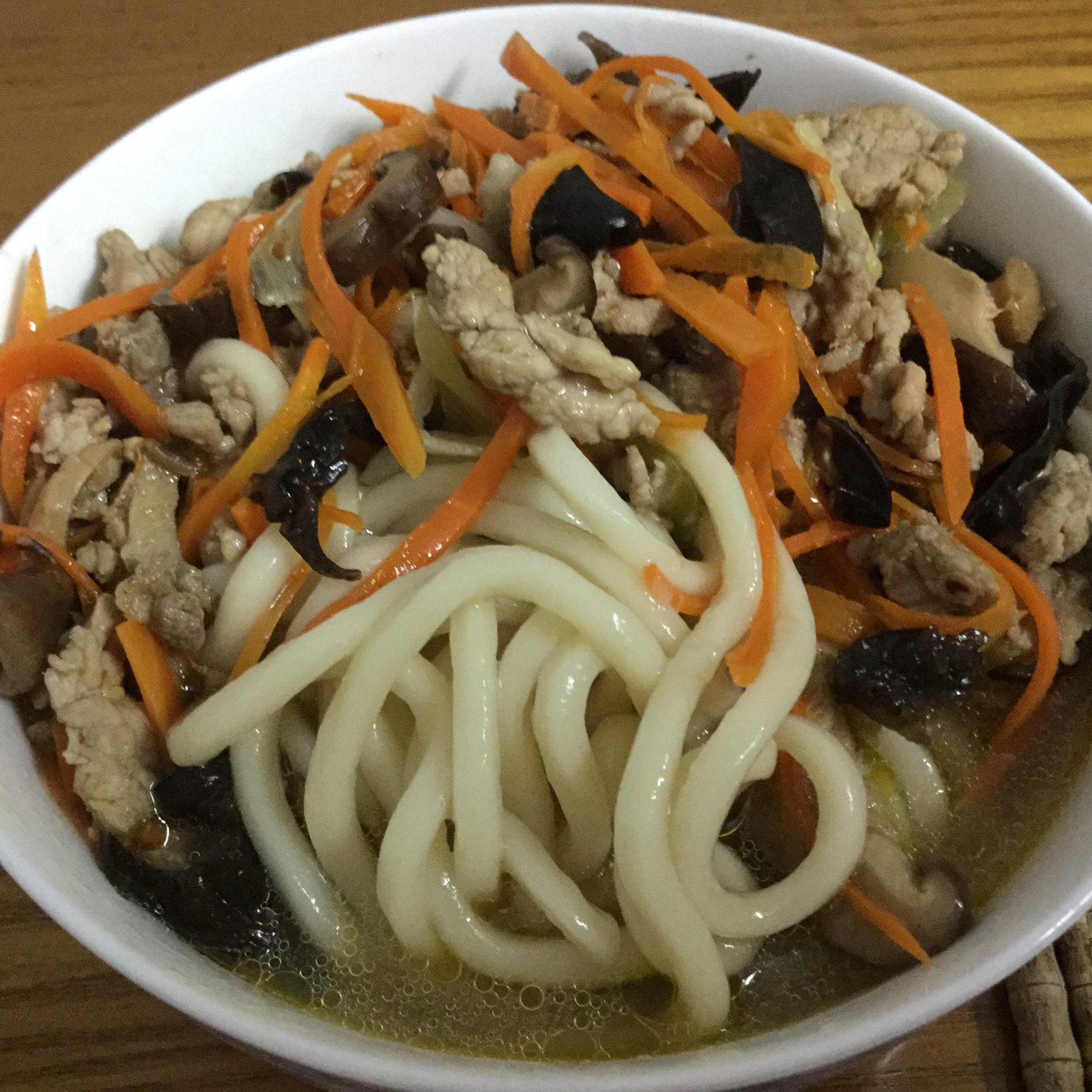 不懂_opyb做的虾仁香菇打卤面