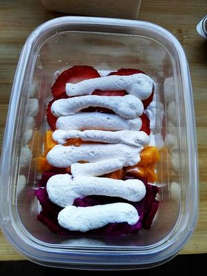 简单快手的便当饭盒水果盒子蛋糕的做法 步骤15