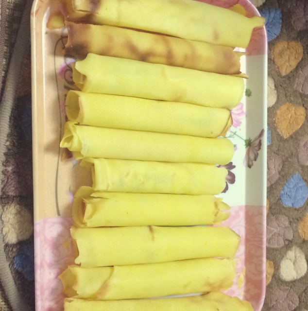平底锅脆皮蛋卷