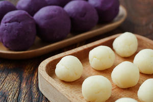 【爆浆紫薯仙豆糕】的做法 步骤4