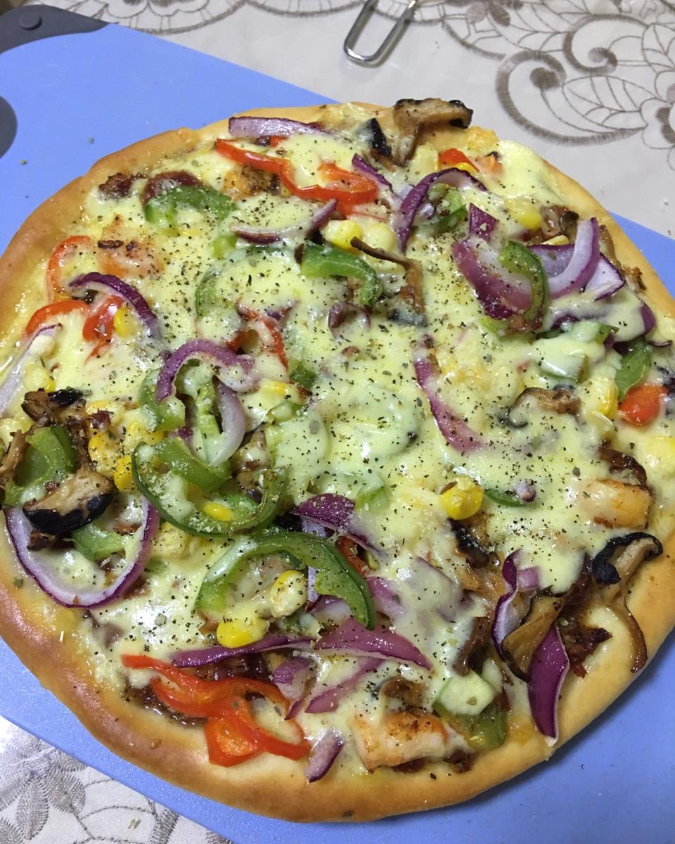 自制厚底披萨面饼