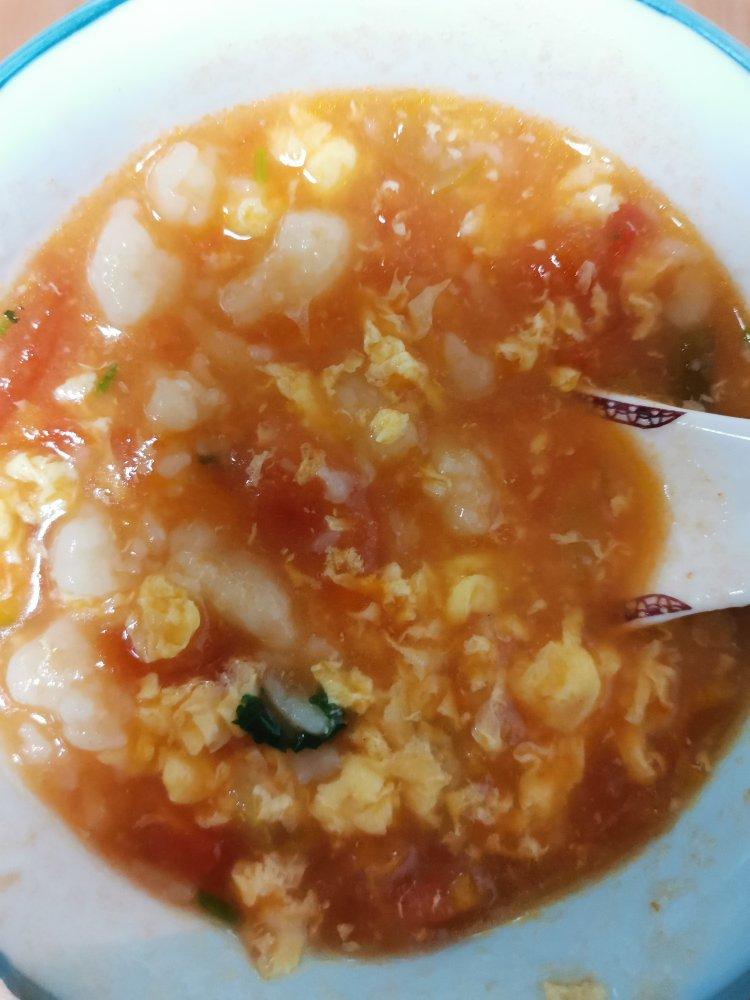 西红柿鸡蛋疙瘩汤