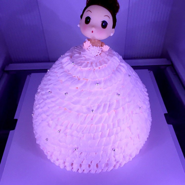 棉花糖的烘焙厨房做的梦幻时尚的芭比蛋糕