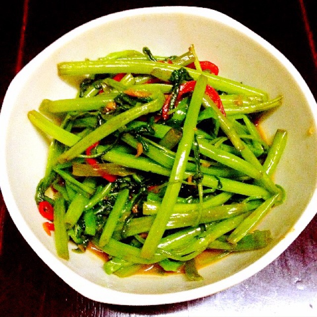 【曼食慢语】虾酱空心菜