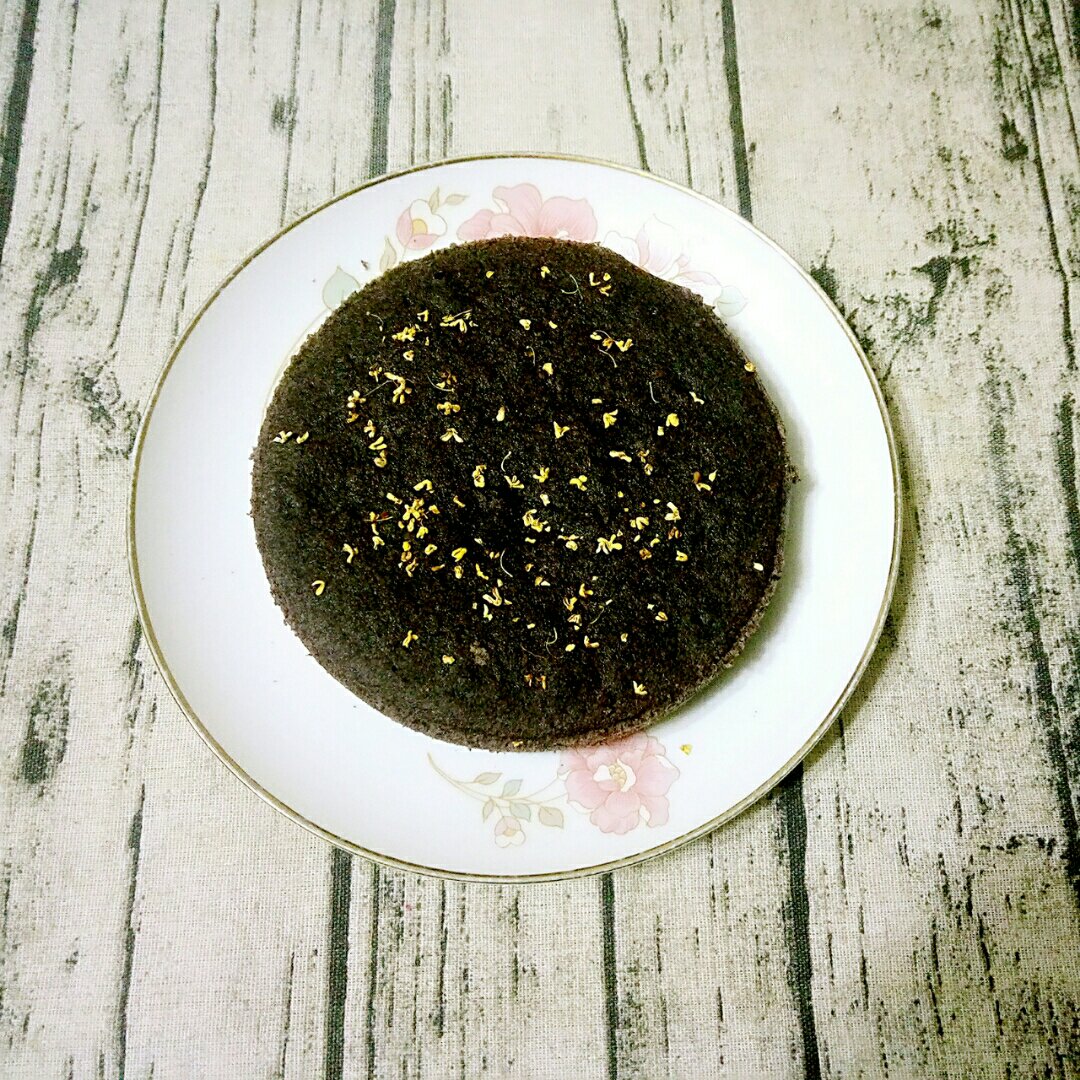 黑米桂花糕