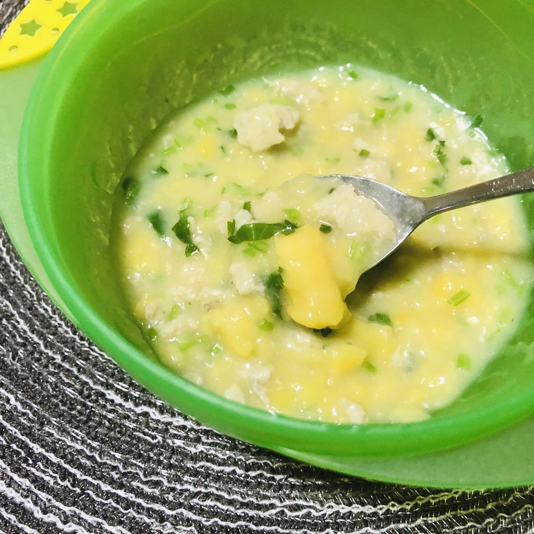 快手鱼肉香菜面羹的做法