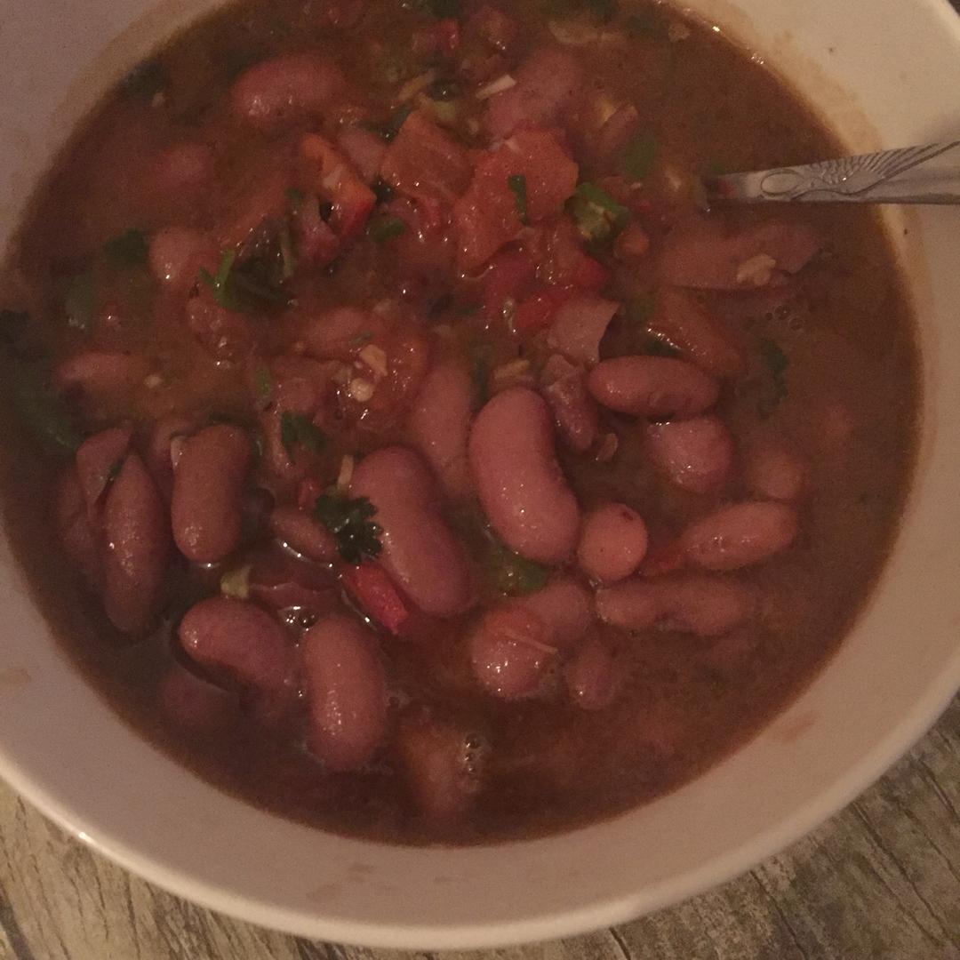 青椒烩豆米