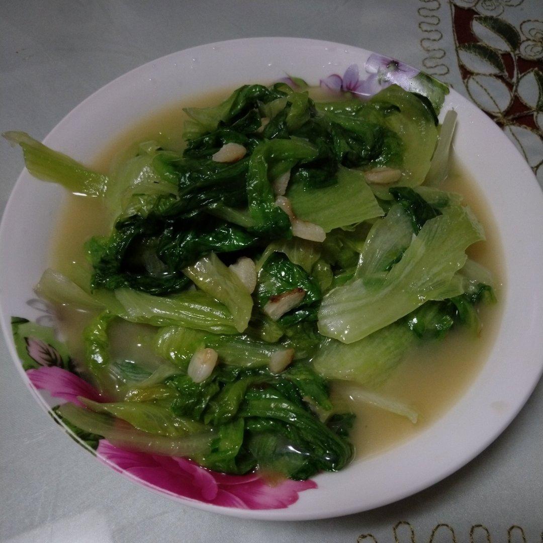 蒜蓉炒生菜