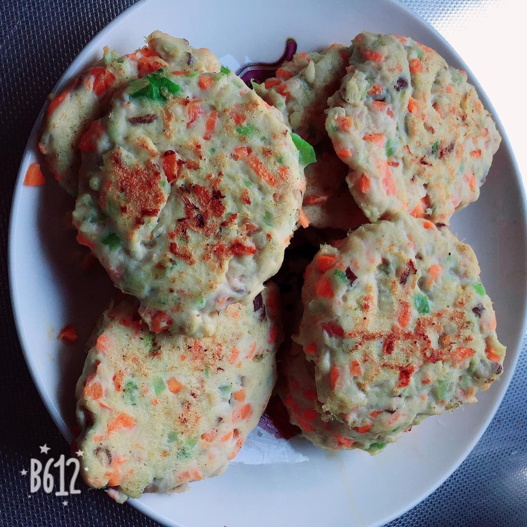 蔬菜鸡肉饼