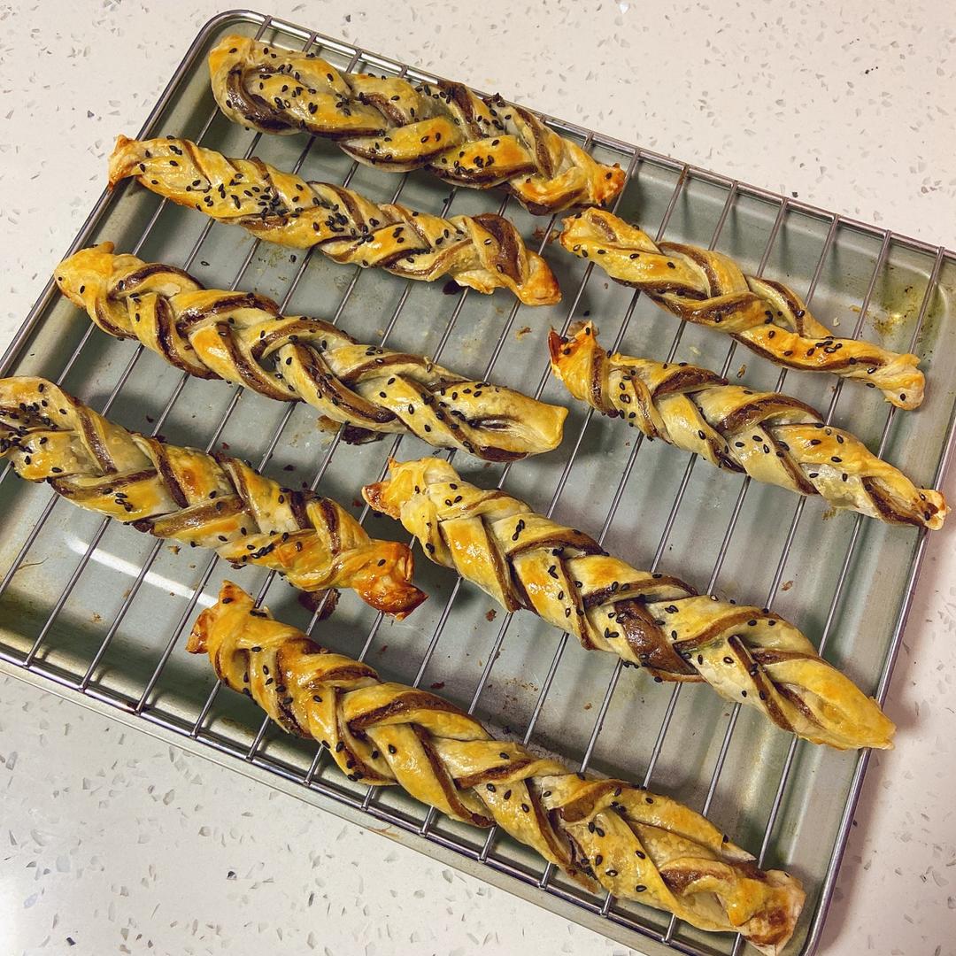 手抓饼遇上红豆沙
