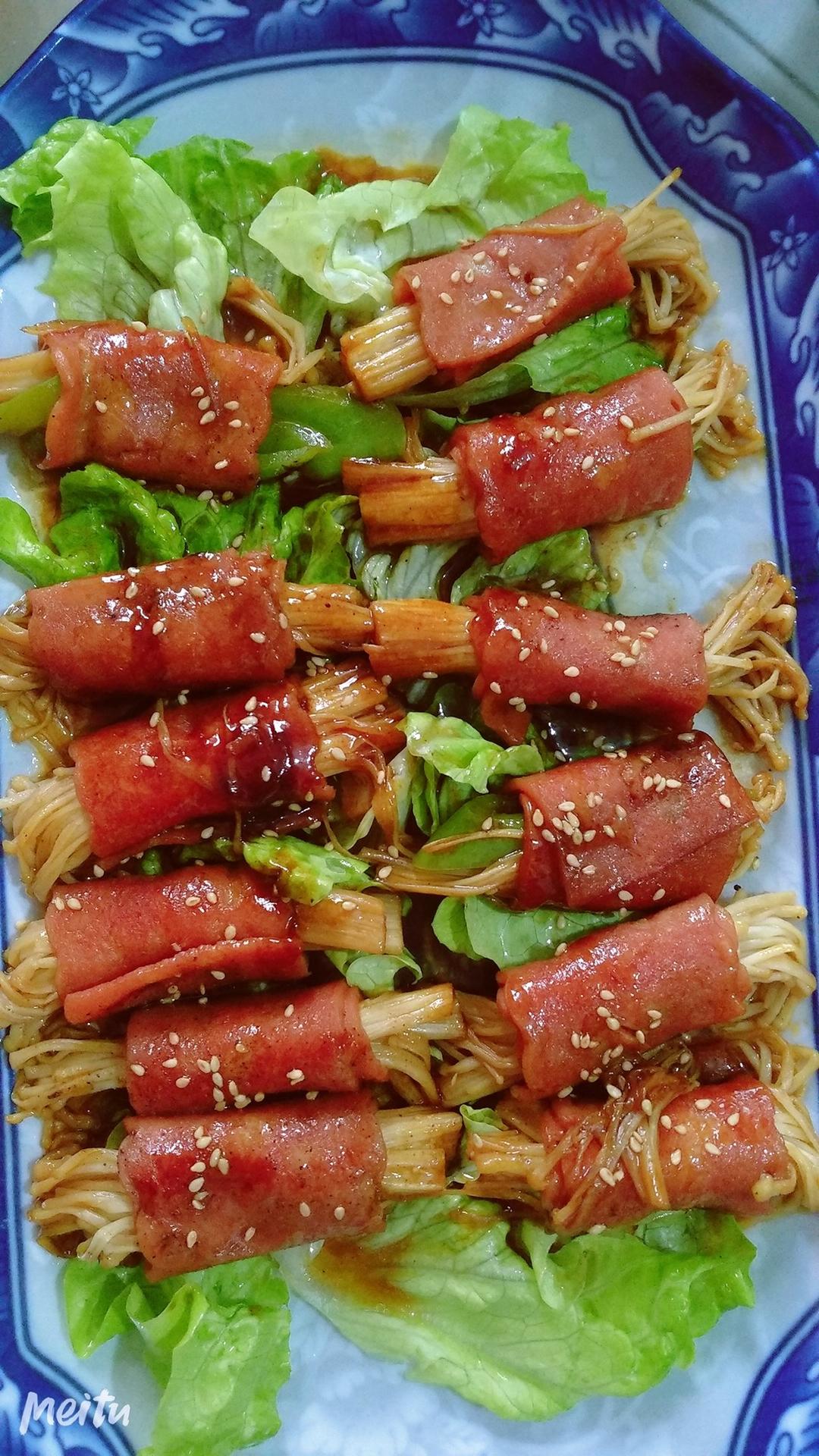 金针菇培根卷