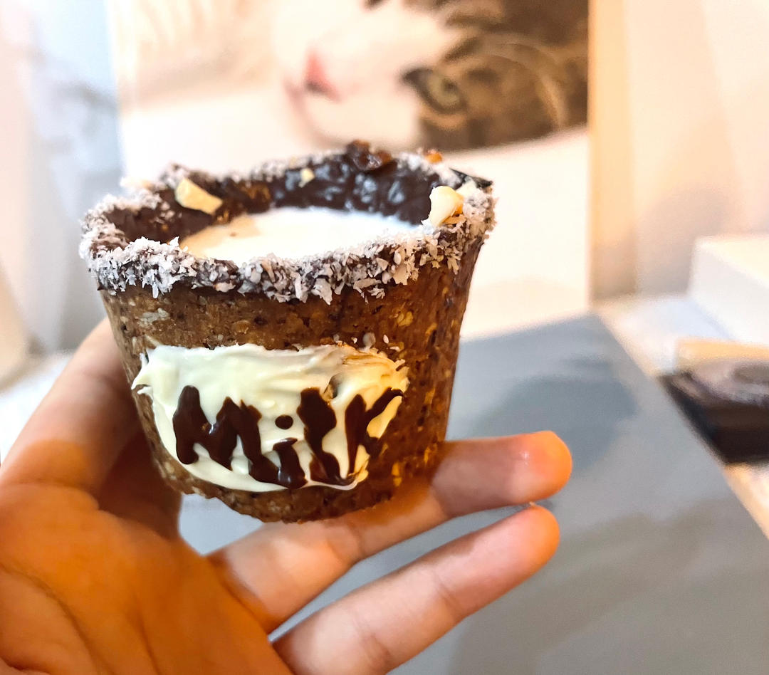 🍪牛奶曲奇杯🥛可接可吃还免洗‼️