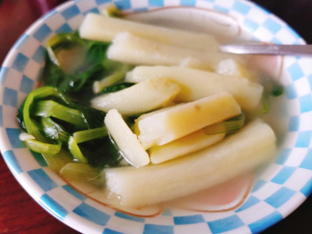 鸡毛菜土豆汤