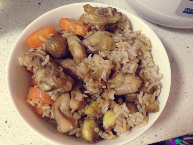 栗子鸡饭