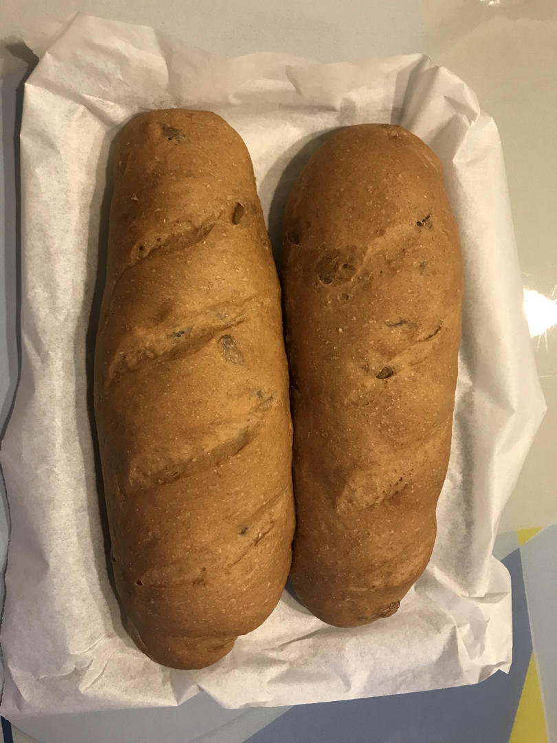 蔓越莓全麦黑糖面包