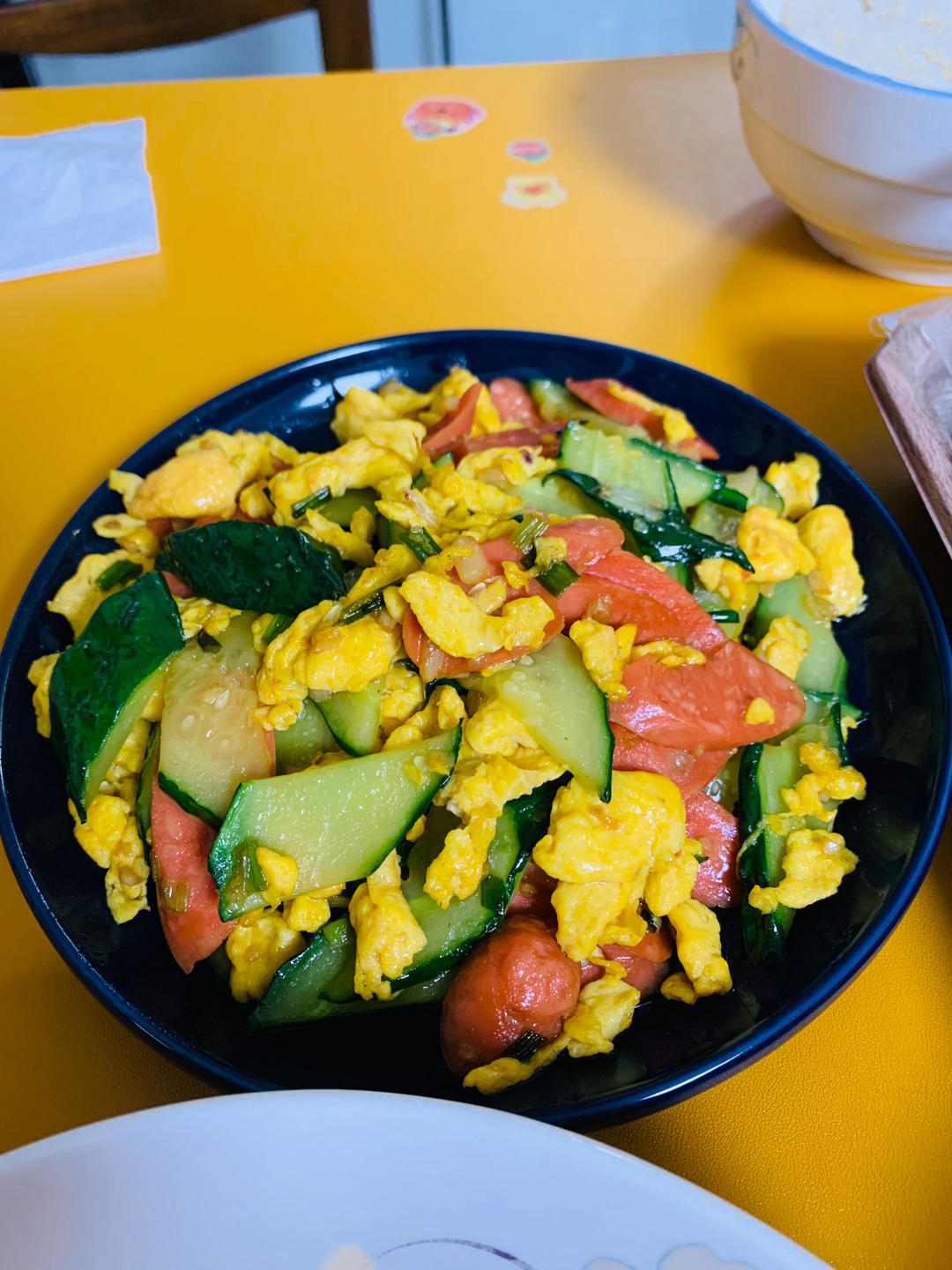 隔壁小孩馋哭的黄瓜炒蛋