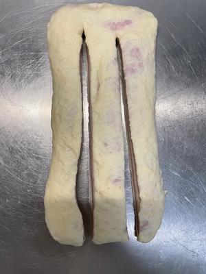 紫薯乳酪水立方吐司10*10的做法 步骤6