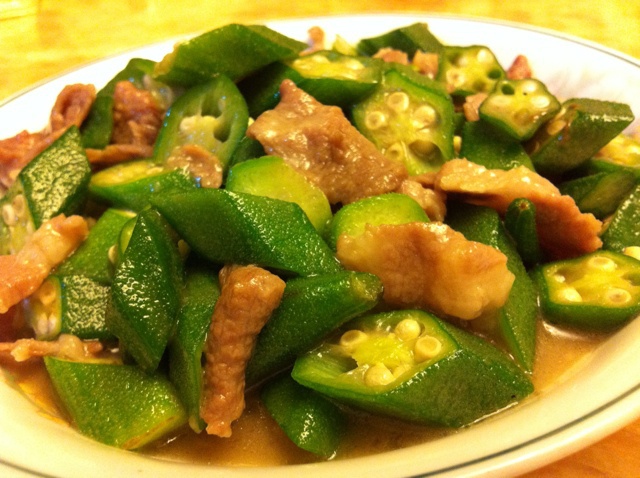 黄秋葵炒肉