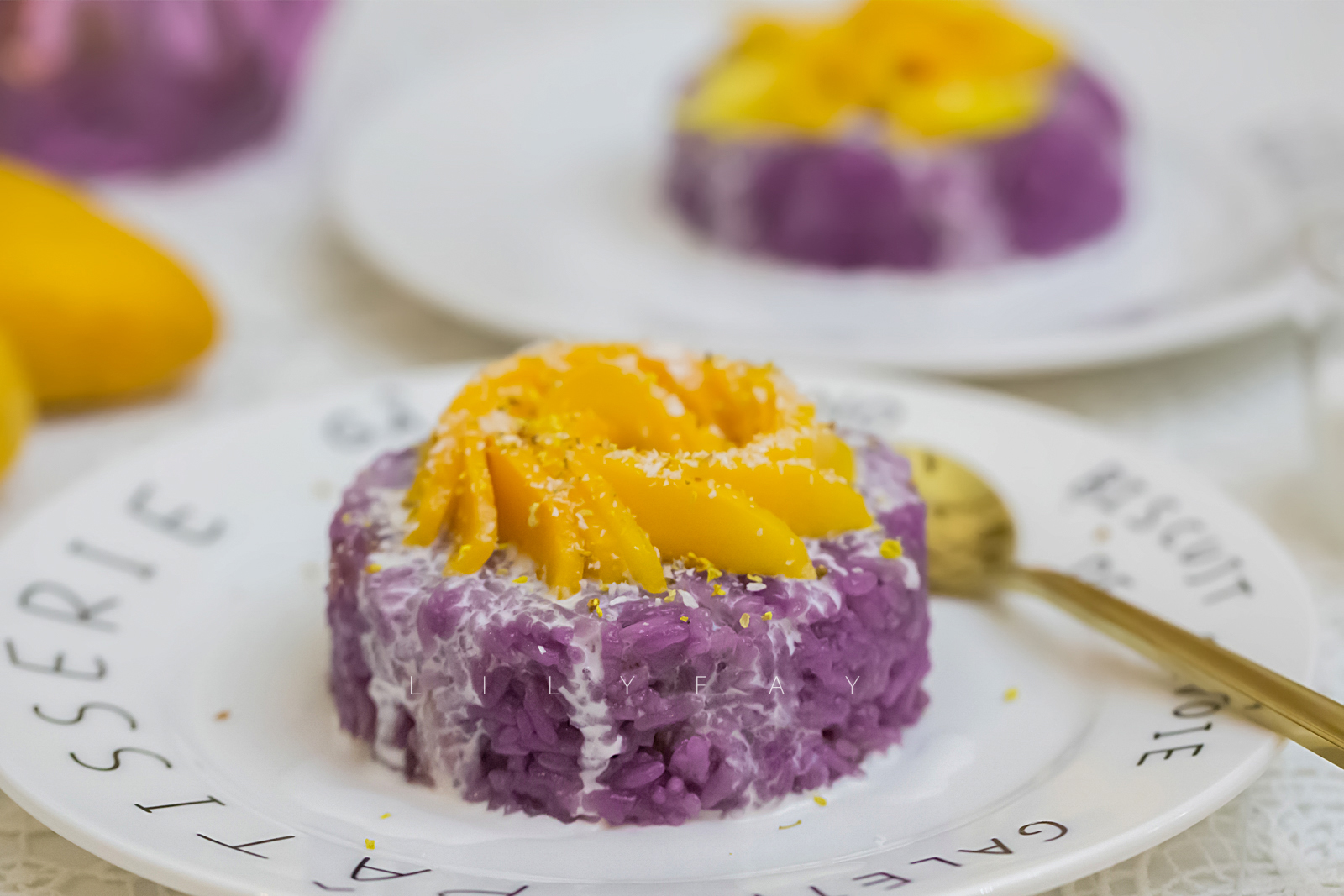 紫薯椰浆芒果糯米饭（浓郁泰国风情）