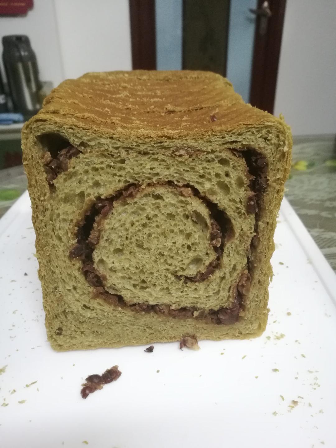 抹茶蜜豆吐司